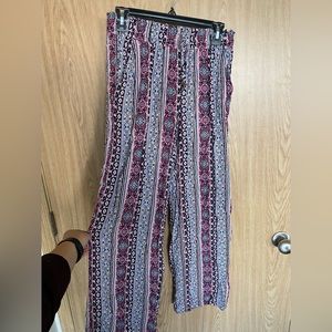Patterned silky soft pants